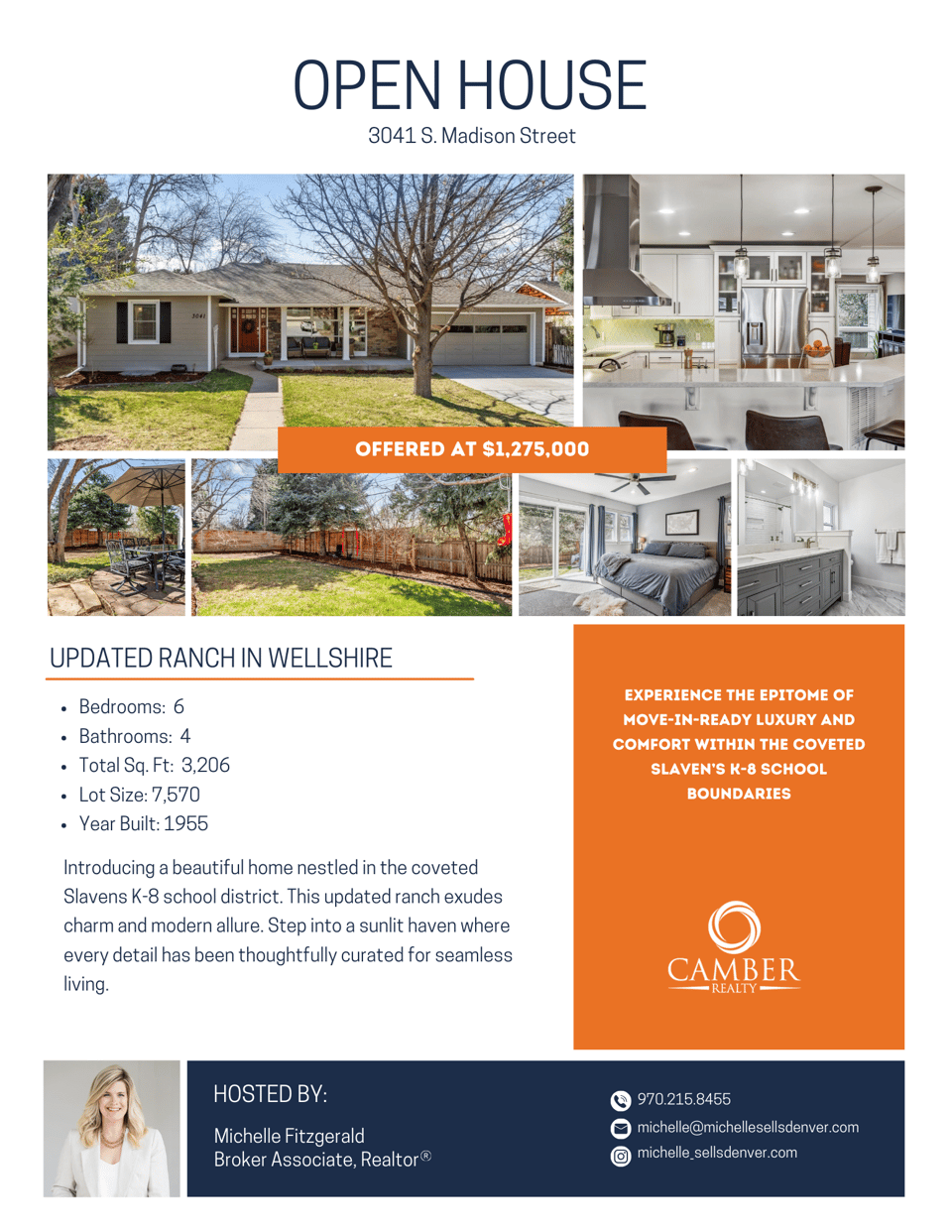 Open House - Print Flyer - 3041 S. Madison