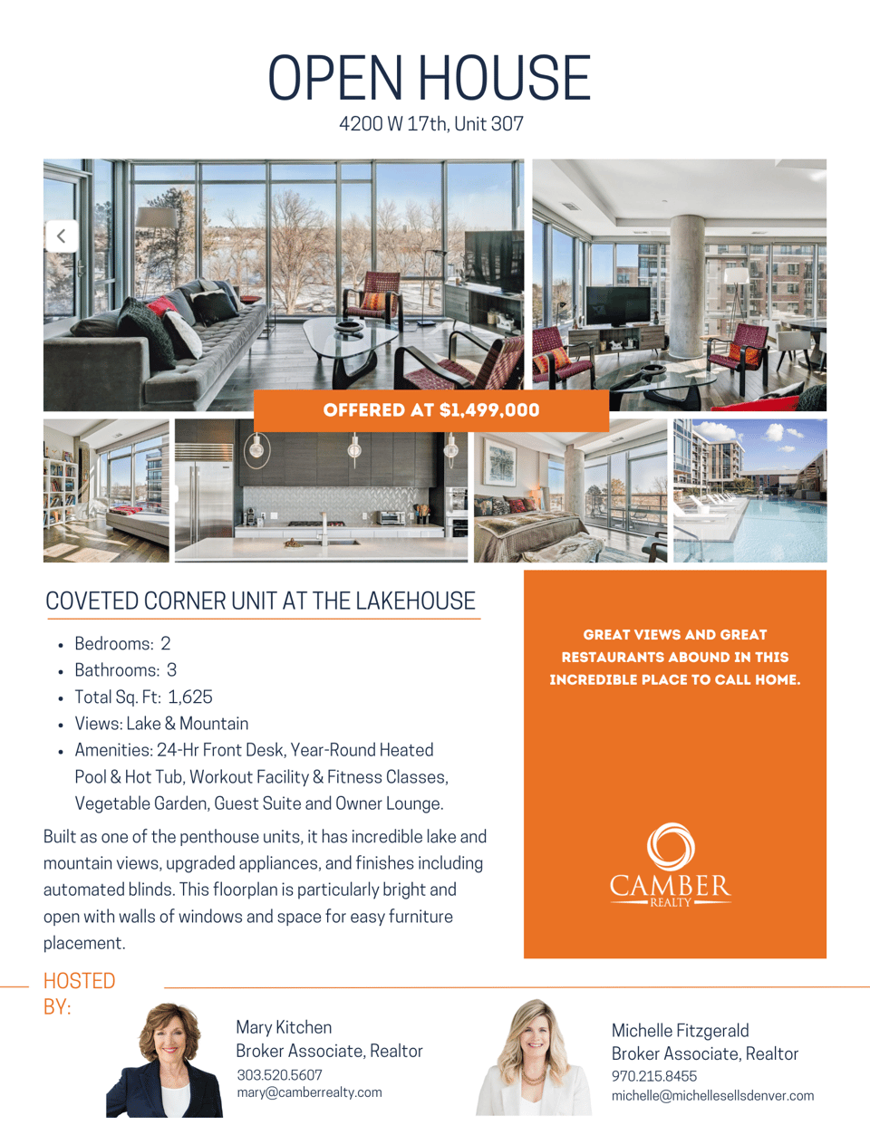 Open House - Print Flyer - 4200 W 17th Unit 307 at Lakehouse